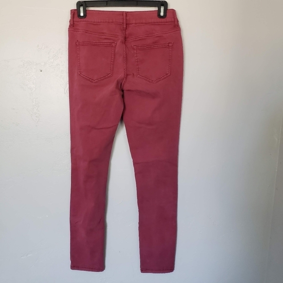 Maurices Small Regular Red Skinny Jeans Pants - Picture 5 of 6